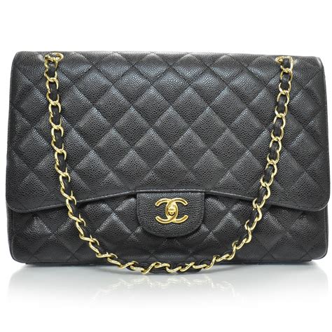 black chanel caviar maxi flap bag|Best 25+ Deals for Black Caviar Chanel Flap Bag .